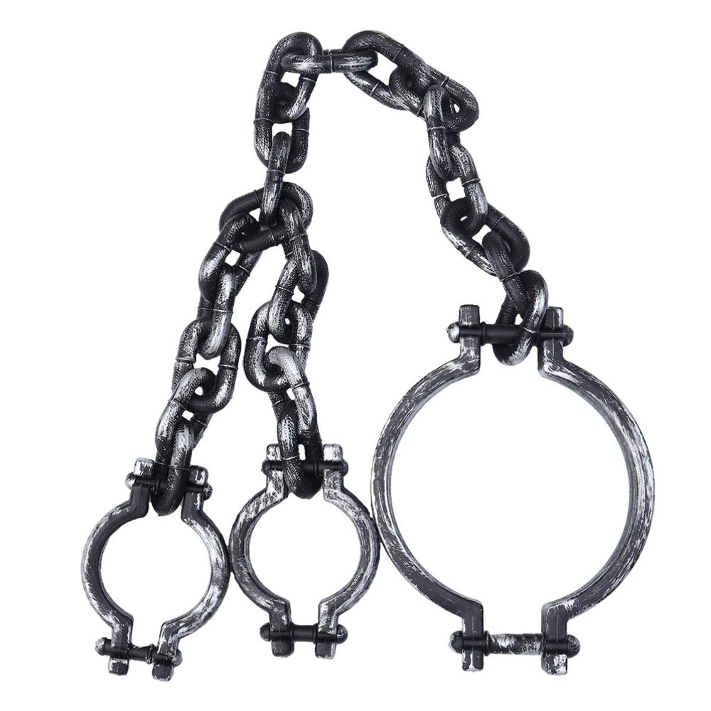 VALICLUD Halloween Head Cuffs Plastic 40.6 Inch Prisoner Costume Prop for Party Cosplay Bar Game Accessory