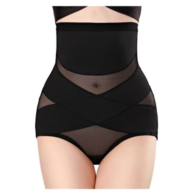 XMSM Women High Waisted Body Shaper Shorts Breathable Shapewear Tummy Control Panties Waist Trainer Postpartum Corset (Color : Black, Size : Medium)