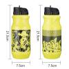 TUCKE Bike Water Bottles, 700ml MTB Mountain road bicycle water bottle silicagel sealingup heat-resistant outdoor sports cycling kettle (Green) view 2