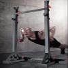 Adjustable Squat Barbell Rack, Portable Steel Bench Press, Sports Fitness Strength Training Equipment view 2