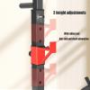 Adjustable Squat Barbell Rack, Bench Press Frame with 6 Large Round Bases, Multi-Function Weight Lifting Home Gym view 3