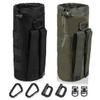 ANJINU Molle Water Bottle Holder, Water Molle Attachments, Molle Water Bottle Pouch, Tactical Backpack Attachment Pouches (Black Green) view 1