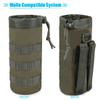 ANJINU Molle Water Bottle Holder, Water Molle Attachments, Molle Water Bottle Pouch, Tactical Backpack Attachment Pouches (Black Green) view 3