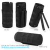 ANJINU Molle Water Bottle Holder, Water Molle Attachments, Molle Water Bottle Pouch, Tactical Backpack Attachment Pouches (Black Green) view 4