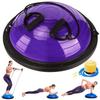 Half Balance Ball Trainer, Half Yoga Exercise Ball with Resistance Bands and Foot Pump, Balance Trainer for Stability Training, Strength Exercise Fitness, Home Gym Workout Equipment view 1