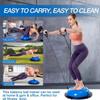 Half Balance Ball Trainer, Half Yoga Exercise Ball with Resistance Bands and Foot Pump, Balance Trainer for Stability Training, Strength Exercise Fitness, Home Gym Workout Equipment view 3