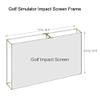 TheTerakart Golf Impact Screen - Flat Self-Standing Indoor Frame Corners,1" Frame Corners, Simulator Projection HD Screen (Corners with 300 x 400 cm Screen) view 3