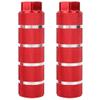 Aluminium Alloy Rear Foot Pedal for 9mm - Large Hole Round with Strong Bearing Capacity, Light and Compact Grip (Red) view 1