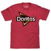 Tee Luv Men's Doritos Shirt - Tortilla Chip Snack Logo T-Shirt, Heather Red, XXL view 1