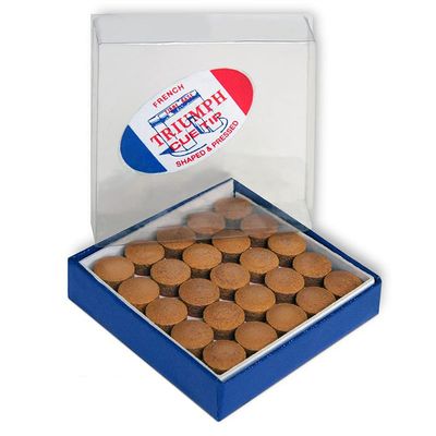 Tweeten Triumph Billiard Pool Cue Tips - 1 Box - 50 Tips - Choose Your Size (12 mm)