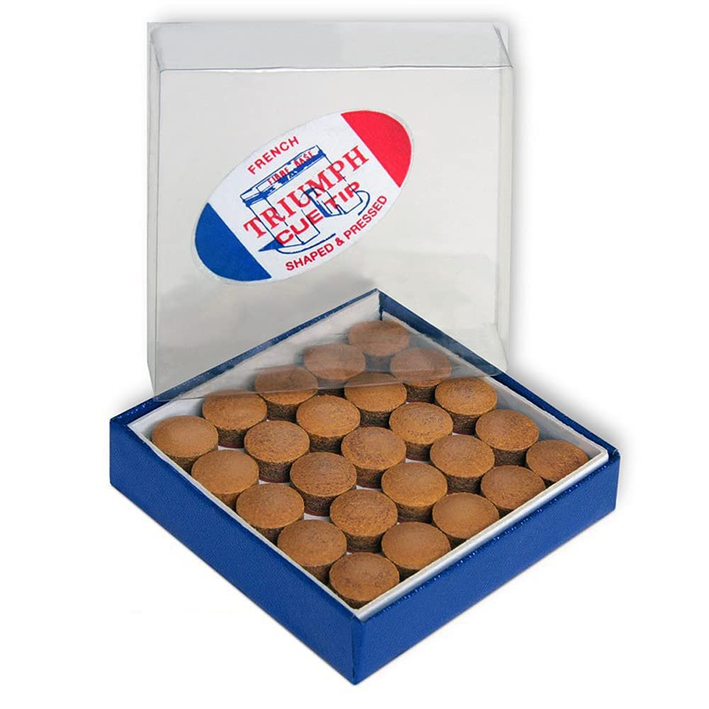 Tweeten Triumph Billiard Pool Cue Tips - 1 Box - 50 Tips - Choose Your Size (12 mm)