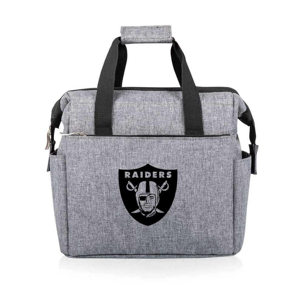 PICNIC TIME unisex adult NFL On The Go Lunch Cooler, Heathered Gray, One Size US