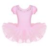 Hedmy Kids Girls Rhinestones Ballet Dance Tutu Dress Princess Leotard Dancewear Fairy Costumes Pink 5-6 Years view 1