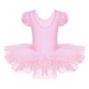 Hedmy Kids Girls Rhinestones Ballet Dance Tutu Dress Princess Leotard Dancewear Fairy Costumes Pink 5-6 Years view 2