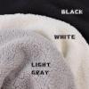 Fleece Warm Kids Scarf Thick Velvet Boys Girls Round Scarves Toddler Kids Winter Neck Warmer (White+Light Gray+Black, 1-7 Years) view 3