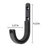 HEKAGURA Four Sets Gun Rack Storage Rifles Shotgun Hooks Wall Mount Hangers for Any Rifles Shotguns Archery Bow with Soft Padding and Heavy Duty Steel Black view 2