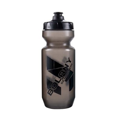 TUCKE Bicycle Sports Water Bottles, 650ml MTB Mountain Road bike water bottle PP5 silicagel sealingup heat-resistant outdoor sports kettle (Gray)