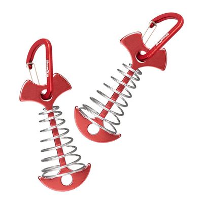 2pcs Outdoor Camping Tent Accessories Fish Bone Spring Hook Buckle for Secure Canopy Fixing Easy to Use for Camping and Glamping Essentials