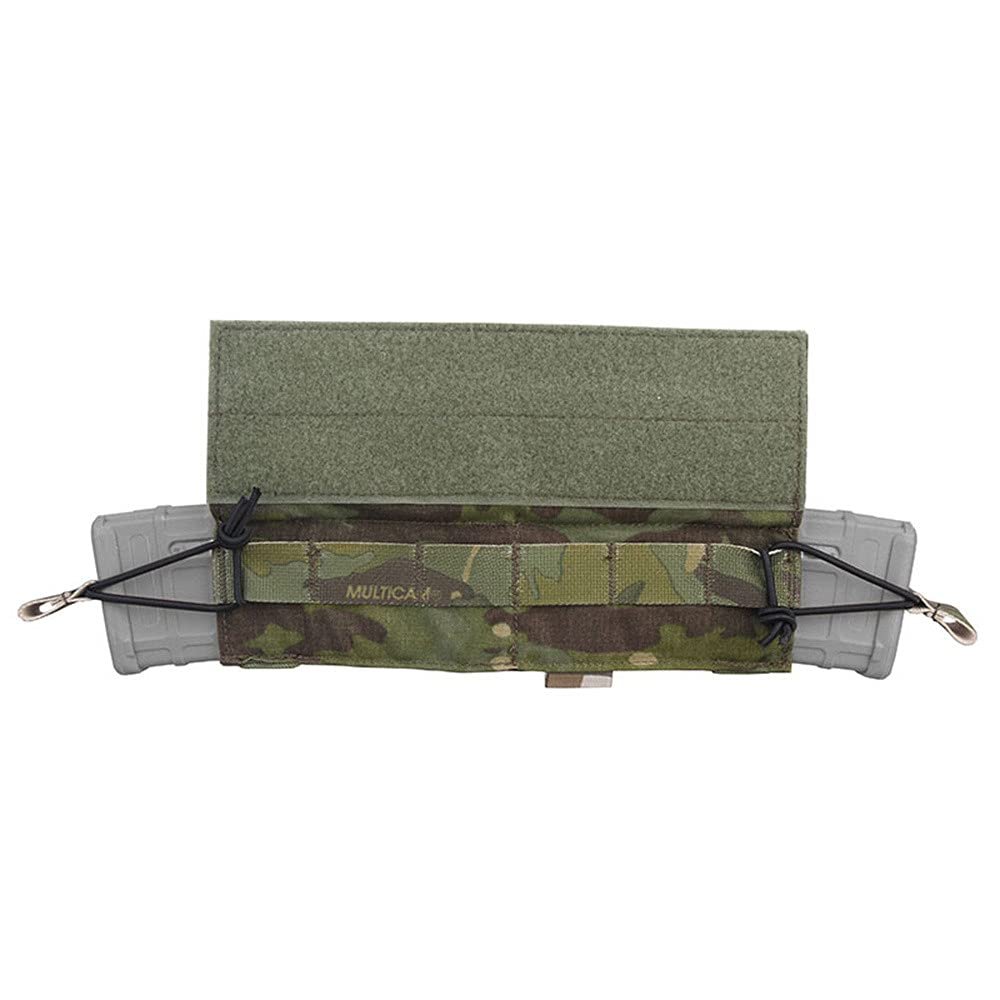 Emersongear Side-Pull Mag Pouch,Horizontal Double M4 Magazine Pouch Hook and Loop Design