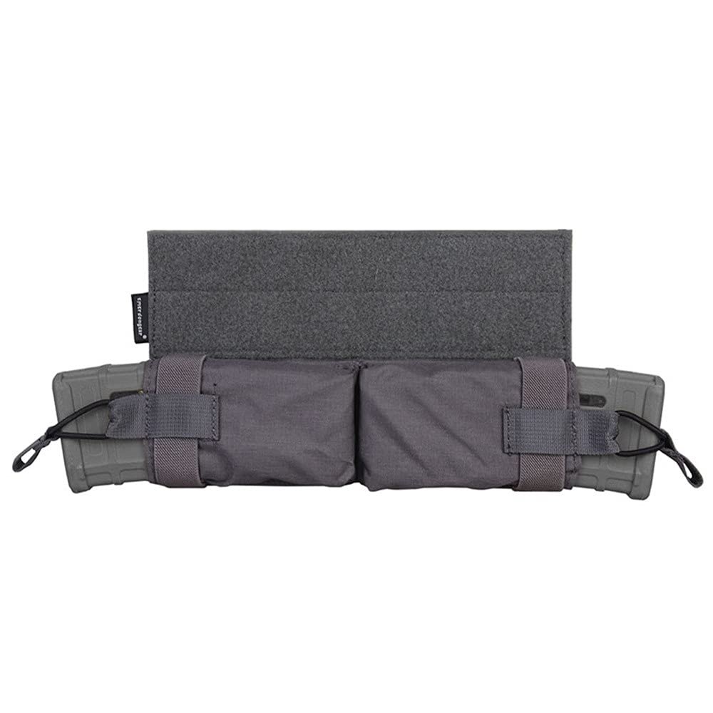 Emersongear Side-Pull Mag Pouch,Horizontal Double M4 Magazine Pouch Hook and Loop Design