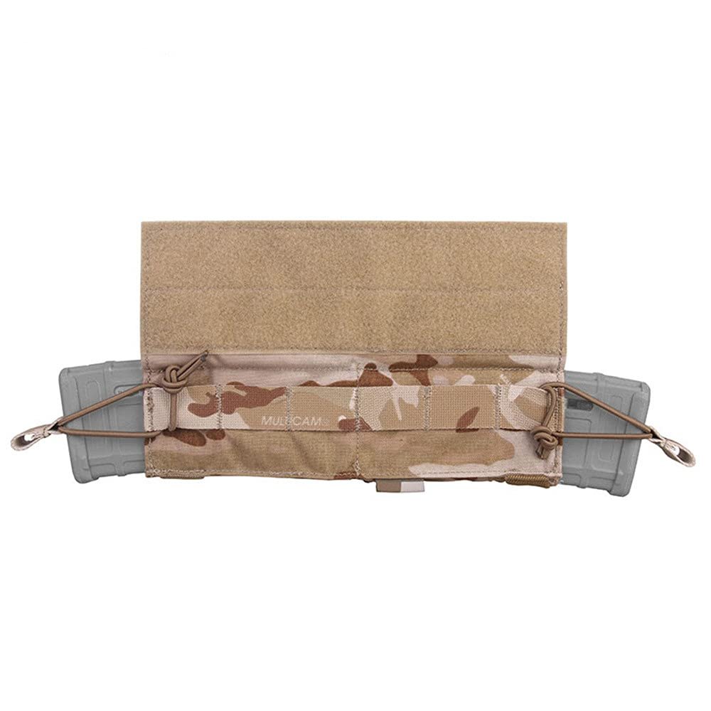 Emersongear Side-Pull Mag Pouch,Horizontal Double M4 Magazine Pouch Hook and Loop Design