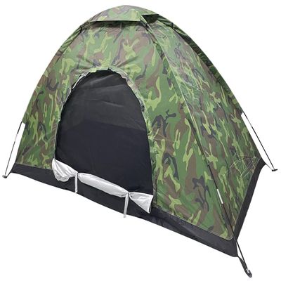Sutekus Single Person Tent Camping Dome Tent Lightweight Backpacking Tent Camouflage Outdoor Equipment for Camping Hiking Biking Trip Upgraded Large Space (Single)