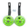 FUFU 1 Pair of Bicycle Training Flashing Wheels, 12 14 16 18 20 Inches, Children's Bicycle Stabilizer Support Wheel Bicycle Steel Frame (Color : Green, Size : 20in) view 1