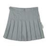 JanJean Women Schoolgirls Uniform Basic High Waist A-line Plain Pleated Skirt Skater Tennis Mini Skirts Grey Medium view 2