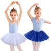Girl Tutu Skirt, 3-Layer Tulle Princess Ballet Dress Baby Skirt Dress Up Princess Dance Party for 3-10 Years Old (US, Alpha, One Size, X-Large, Regular, Blue) view 2