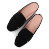 ChaiRong Zhou Women's Elegant Sexy Pointy Toe Mule Slippers Outdoor Slip-On Causal Walking Office Flats Shoes X-Black US 6 view 4