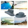 EMONJAY Sun Hat for Men/Women, Outdoor Sport Sun Visor UV Protection Waterproof Boonie Hat Safari Hat Bucket Hat for Hiking Fishing Camping Gardening Working, Summer Beach (Grey), 7 1/4 view 4