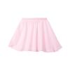 Aislor Big Girls Circular Pull-On Wrap Skirts Classic Chiffon Mini Skirt with Tie Waist Pink 1 3-4 Years view 3