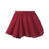 Aislor Big Girls Circular Pull-On Wrap Skirts Classic Chiffon Mini Skirt with Tie Waist Claret 1 15-16 Years view 3