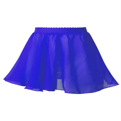 Aislor Kids Girls Ballet Dance Basic Chiffon Wrap Skirt Ballerina Skate Circular Pull-On Tutu Skirt Gymnastics Dancewear Royal Blue 15-16 Years