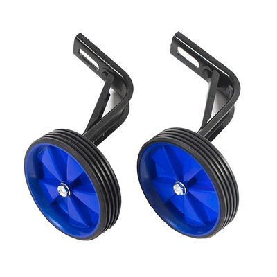 FUFU Children's Bicycle Stabilizer with Adjustable Training Side Wheels Suitable for 12/14/16/18/20 Inch Children's Bicycles, 5 Colors (Color : Blue, Size : 18in)