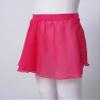 Aislor Kids Girls Ballet Dance Basic Chiffon Wrap Skirt Ballerina Skate Circular Pull-On Tutu Skirt Gymnastics Dancewear Hot Pink 7-8 Years view 4