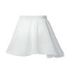 Aislor Big Girls Circular Pull-On Wrap Skirts Classic Chiffon Mini Skirt with Tie Waist White 1 7-8 Years view 2