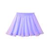 Aislor Big Girls Circular Pull-On Wrap Skirts Classic Chiffon Mini Skirt with Tie Waist Light Purple 1 7-8 Years view 4
