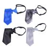 Sucrain 5pcs Boy's Necktie Pre-tied Adjustable Neck Strap Tie for Wedding Graduation School Cosplay Uniforms view 4
