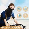 4 Pack Neck Gaiter Breathable Bandana Mask for Outdoor Protection, Washable Reusable Cooling Gator Mask Face Scarf Cover Protect from Dust Sun for Men Women Fishing Cycling Running Facemask Gaitor view 4