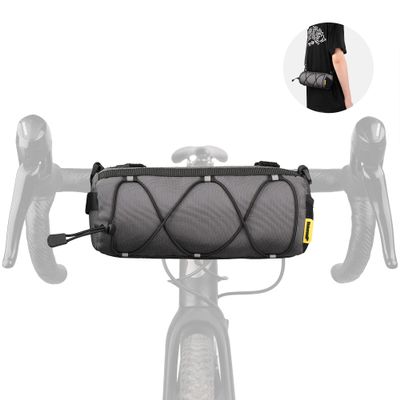 Rhinowalk Bike Handlebar Bag, Bicycle Front Bag Shoulder Bag Storage Bag with Shoulder Strap for Road Mountain Bike Cycling Travel