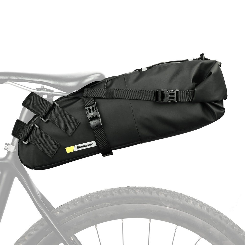 Rhinowalk Waterproof Bike Saddle Bag 10L - Under Seat Storage for Mountain Road Biking and Commuting Trips