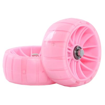 FUFU Training Wheels for Bicycle,Flash Mute Wheel, Compatible for Bikes of 12/14/16/18/20 Inch (Color : Pink, Size : 20in)