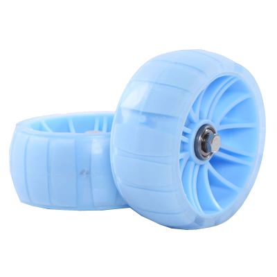 FUFU Training Wheels for Bicycle,Flash Mute Wheel, Compatible for Bikes of 12/14/16/18/20 Inch (Color : Blue, Size : 18in)