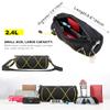 Rhinowalk Bike Handlebar Bag Bicycle Front Bag Shoulder Bag Storage Bag with Shoulder Strap for Road Mountain Bike Cycling Travel (Black+Yellow) view 3