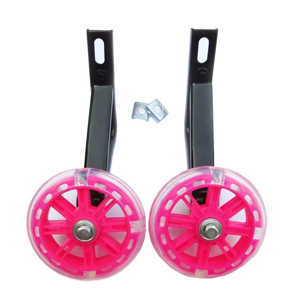 FUFU Children's Bicycle Training Wheel Training Replacement Stabilizer Wheel 12-20 Inch Kids' Bikes, 3 Colors (Color : Pink, Size : 18in)