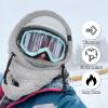 Senllen Balaclava Cold Weather Fleece Windproof Ski Mask Winter Breathable Thermal Face Mask Neck Warmer Scarf Helmet Hood for Men/Women Grey view 3