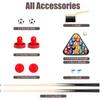 Salches Football Table, 48 3-in-1 Game Table, Includes Football, Billiards & Push Hockey, Pool Table, Competition Sized Combo Table for Party/Club/Home/Game Room/Bar, Arcade Table for Kids Adult view 4