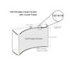 TheTerakart Golf Impact Screen - Curved Self-Standing Indoor Frame, 25mm Frame Corners, Simulator Projection Screen (Corners with 300 x 300 cm Screen) view 3