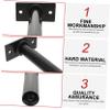 1pc Iron Dumbbell Plate Rack for Weight Storage Gym Equipment Organizer Easy Installation Black Finish Fitness Tool for Home Gym Use view 3